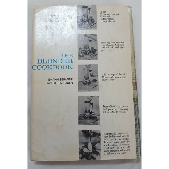 The Blender Cookbook 1961 by Ann Seranne & Eileen Gaden Hardcover Book Club Ed - Picture 2 of 7